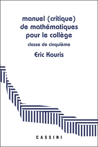 Manuel (critique) de mathématiques pour le collège
