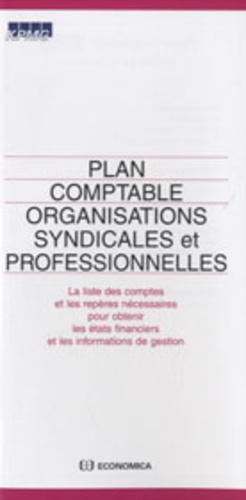  KPMG - Plan comptable Organisations syndicales et professionnelles.