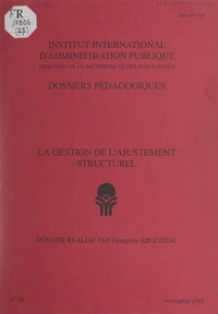 La gestion de l'ajustement structurel