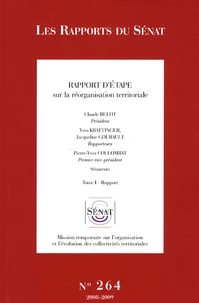 Rapport d'étape sur la réorganisation territoriale