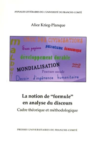 La notion de "formule" en analyse du discours