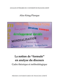 La notion de "formule" en analyse du discours