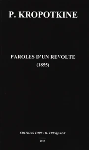 Paroles d'un révolté (1855)