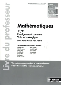 Mathématiques 1re/Tle Enseignement commun Voir technologique STMG - ST2S - STI2D - STL - STHR