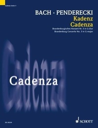 Krzysztof Penderecki - Cadenza Vol. 5 : Cadence du 3e Concerto brandebourgeois en sol majeur - pour alto, violoncelle et clavecin (2006). Vol. 5. viola, cello and harpsichord. Partition d'exécution..