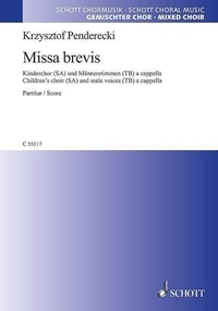Krzysztof Penderecki - Missa brevis - für gemischten Chor (SATB). mixed choir (SATB). Partition de chœur..