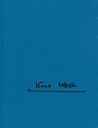 Kurt Weill - Der Protagonist (Le Protagoniste) - Opéra en un acte. op. 15. Partition et notes critiques..