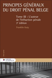 Principes généraux du droit pénal belge