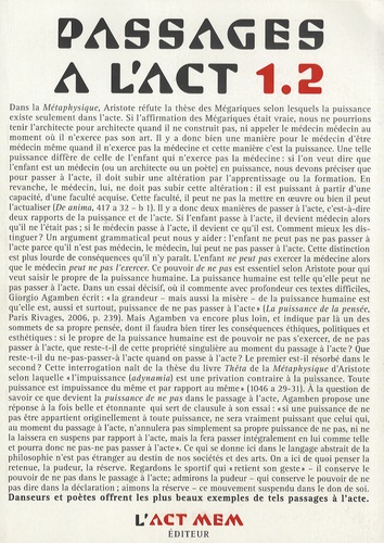 Jacques Henric - Passages à l'Act N° 1.2 : Jacques Henric.