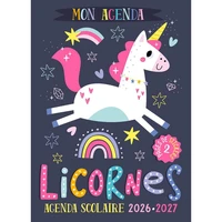 Mon agenda scolaire Licornes