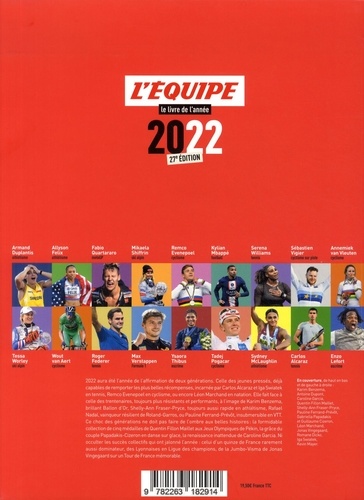 Le livre de l'année de L'Equipe - Grand Format - Livre - Decitre