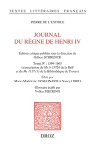 Journal du règne de Henri IV