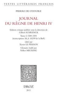 Journal du règne de Henri IV
