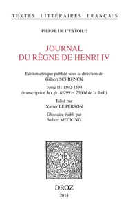 Journal du règne de Henri IV