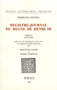 Registre-Journal du règne de Henri III