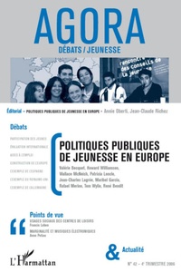 Valérie Becquet - Agora Débats/Jeunesse N° 42 : Politiques publiques de jeunesse en Europe.