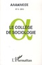 Clément Poutot - Anamnèse N° 8/2013 : Le collège de sociologie.