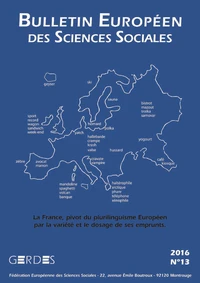 Bulletin européen des sciences sociales N° 13/2016