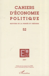 Cahiers d'économie politique N° 52/2007