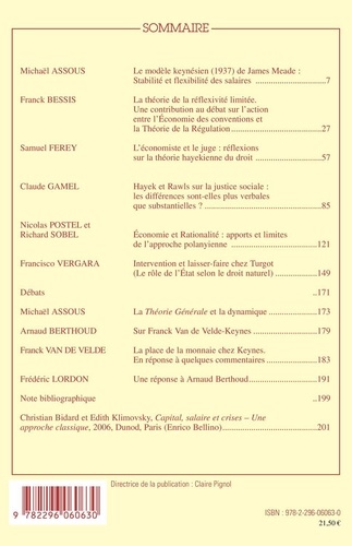 Cahiers d'économie politique N° 54/2008