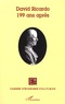 Christophe Depoortère - Cahiers d'économie politique N° 55/2008 : David Ricardo, 199 ans après.