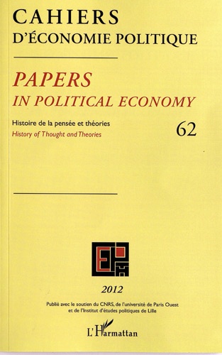 Sandrine Ansart - Cahiers d'économie politique N° 62/2012 : .