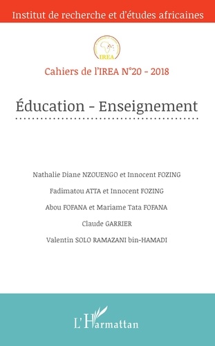 Cahiers de l'IREA N° 20/2018 Education-Enseignement