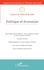 Cahiers de l'IREA N° 38/2020 Politique et économie