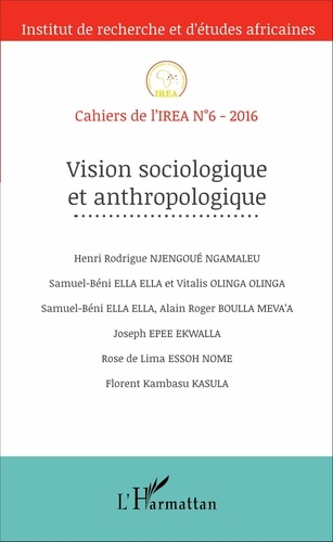 Cahiers de l'IREA N° 6, 2016 Vision sociologique et anthropologique