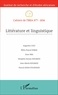  IREA - Cahiers de l'IREA N° 7/2016 : Littérature et linguistique.