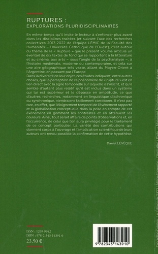 Cahiers du CIRHILLa N° 43 Ruptures : explorations pluridisciplinaires