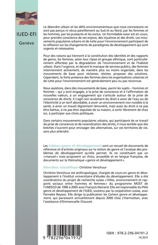 Cahiers genre et développement N° 6, 2007 Genre, mouvements populaires urbains et environnement.