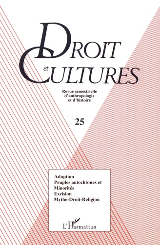 Droit et cultures N° 25/1993