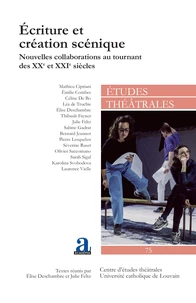 Ecriture et création scénique