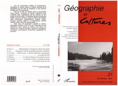  L'Harmattan - Géographie et Cultures N° 21, printemps 1997 : .