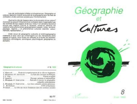  L'Harmattan - Géographie et Cultures N° 8, hiver 1993 : .