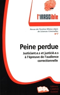 Vincent Plauchu - L'IRASCible N° 7 : Peine perdue - Justiciant.e.s et justicié.e.s à l'épreuve de l'audience correctionnelle.