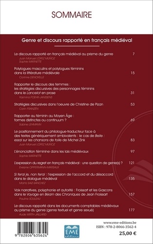 Le discours et la langue N° 8.1/2016 Genre et discours rapporté en français médiéval