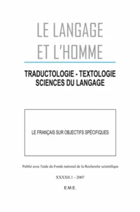 Le français sur objectifs spécifiques