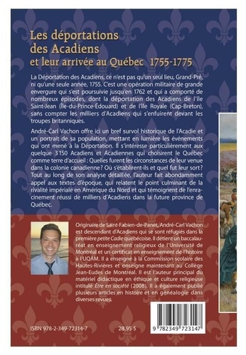 Les déportations des Acadiens et leur arrivée au Québec - 1755-1775