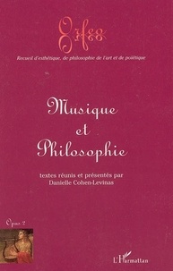 Danielle Cohen-Levinas - Orfeo N° 2 : Musique et philosophie.