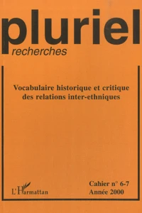Vocabulaire historique et critique des relations inter-ethniques