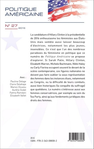 Politique américaine N° 27/2016 La féminisation de la politique aux Etats-Unis