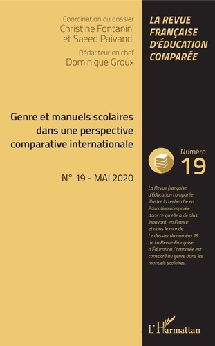 Raisons, comparaisons, éducations N° 19, mai 2020 Genre et manuels scolaires dans une perspective comparative internationale