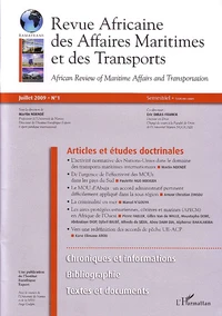 Revue africaine des affaires maritimes et des transports Tome 1, Juillet 2009