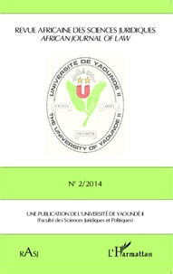  Anonyme - Revue africaine des sciences juridiques N° 2/2014 : .