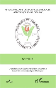 Magloire Ondoa - Revue africaine des sciences juridiques N° 2/2015 : .