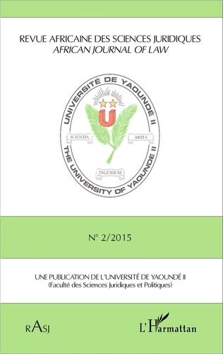 Revue africaine des sciences juridiques N° 2/2015