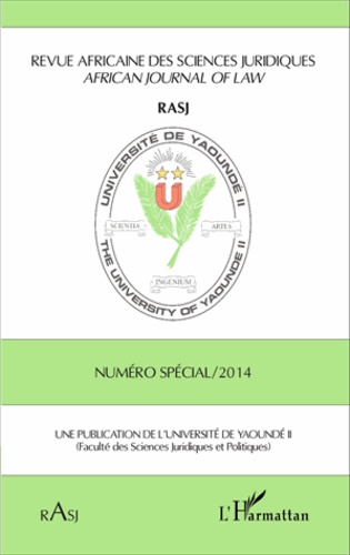 Revue africaine des sciences juridiques  Numéro spécial 2014