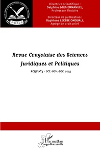 Revue Congolaise des sciences juridiques et politiques N° 4, octobre-novembre 2025